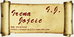 Irena Jojčić vizit kartica